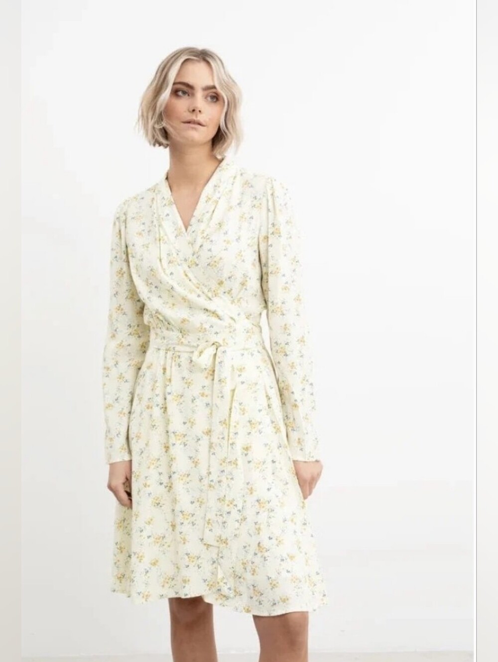 Camilla PIHL Antigua Wrap Dress Size L New With Tags Yellow Ret $1,999